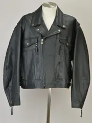 ハーレーダビッドソン Harley-Davidson ジャケット AN AMERICAN LEGEND ヴィンテージ 3XLサイズ 黒 メンズ u_s h_d F-NEW225のサムネイル