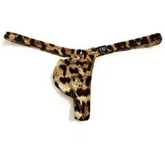 新品　さらさらメンズTバック   セクシーインナー  アニマル　豹柄　M-1枚