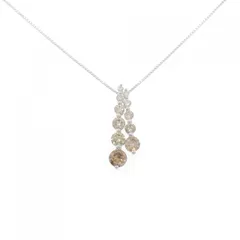 K18WG ダイヤモンド ネックレス 0.38CT