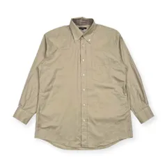 BURBERRY LONDON バーバリー ノバチェック BD ボタンダウン 長袖シャツ L/ベージュ系 メンズ 三陽商会