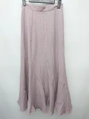 ◇ Θ　Φ earth music&ecology ロング丈 マーメイド スカート サイズF ピンク レディース P  【1409090034893】