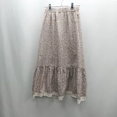 ◇ Θ apres jour アプレジュール 花柄 ロング フレア スカート サイズS ピンク系 レディース E  【1501160034199】