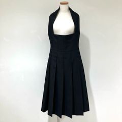 RN-A005 コムデギャルソン コムデギャルソン COMME des GARCONS COMME des GARCONS エステルツイル ワンショルダー プリーツスカートワンピース 黒 XSサイズ 2024年A/W