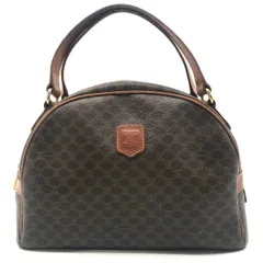 CELINE セリーヌ マカダム ロゴ ハンド バッグ ブラウン k1250