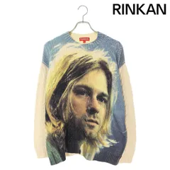 シュプリーム  23SS  Kurt Cobain Sweater カートコバーンプリントケーブルニット メンズ Lのサムネイル