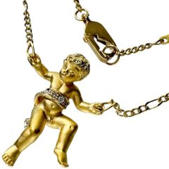 【Carrera y Carrera/カレライカレラ】ダイヤモンド ネックレス K18ゴールド 18金  10.0g 44cm レディース 【中古】【真子質店】【BL】