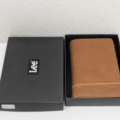 Lee リー 財布 二つ折り財布 本革 深札入れ 0520527　ブラウン