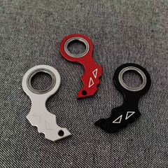 【動画あり】くるくる 回転キーホルダー キーチェーン スピナー 回転おもちゃ 指先リラクゼーション リングおもちゃ 手持ち無沙汰を解消 面白いおもちゃ 順滑なベアリングの使用 スムーズな回転