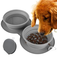 早食い防止 食器 犬 水飲み皿 防災グッズ 猫 災害グッズ 折りたたみ フードボウル 防災備蓄管理士 監修 犬用食器 猫用食器 ペット用食器 ウォーターボウル 持ち運び 折りたたみ式 犬猫用ボウル ペット食器 ペット皿 スローフード 給水ボウル 餌入れ