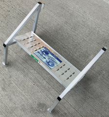 【簡単引っ掛け式の丈夫なアルミステップ！長期保管品特価！】  昭和ブリッジ  軽四ステップラダー  SF-100S