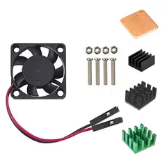 新品 Easycargo Raspberry Pi ファン ヒートシンクキット 冷却クーラー Raspberry Pi 3、Pi 2、Pi Model B+用 (グリーン 1パック)