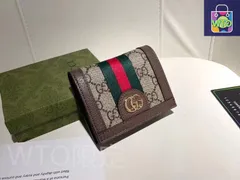 【今日特価】Gucci グッチ ショート財布 表裏頭層小牛皮使用で超薄設計で携帯しやすい-WTO輸入2
