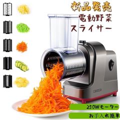 電動野菜スライサー 電動 野菜 業務用 千切り キャベツスライサー 野菜カッター キャベツ 千切り 野菜/果物/レモン/きゅうり/ポテト/人参