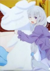 [중고] 클리어 파일 에밀리아 A4 클리어 파일 [Re:제로부터 시작하는 이세계 생활 빙결의 유대] 제3주째 입장자 특전