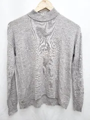 ◇ ⊇ UNIQLO ユニクロ 薄手 長袖 ニット セーター サイズS グレー系 レディース P  【1407100017362】