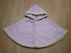 ミキハウス miki house アウトレット MIKIHOUSE 子供服 女の子 女児 マント ケープ ピンク 冬 冬服 70cm 90cm ★3 キッズ ベビー ベビー服 【中古】 ユーズド ガールズ アウトレット リサイクル 古着 子ども服 こども服