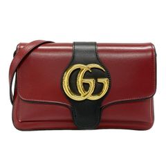 GUCCI(グッチ) ショルダーバッグ アリー 550129 ボルドー×黒 レザー