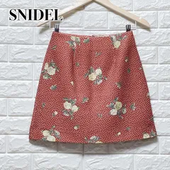 snidel　プリントスクエアミニスカート　フリーサイズ