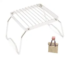 【人気商品】アウトドア 焚き火台 ファイヤースタンド バーベキュー用品 シングルバーナー キャンプ用品 コンロ 折り畳み 五徳 軽量 スタンド 安定 グリル 持ち運び バーベキュー コンパクト クッカースタンド 16cm×16cm Ansimple