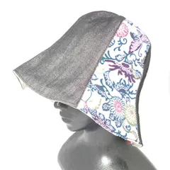 【セール価格】ＣＨＵＲＡ帽子［紅琉］紅型着物地使用