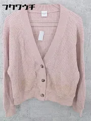◇ URBAN RESEARCH DOORS アーバンリサーチ ドアーズ コットン ニット 長袖 カーディガン サイズONE ピンク レディース  【1002800469970】