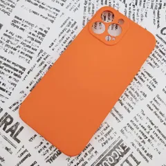 iPhone 13ProMax シリコンケース (04) オレンジ