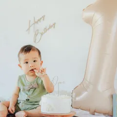 ファーストバースデー 1歳誕生日 ケーキトッパー レターバナー Set