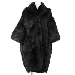 美品】LOEWE ロエベ コート ムートン × ラムレザー ロング ジャケット  