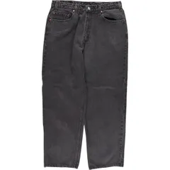 古着 90年代 リーバイス Levi's 550 RELAXED FIT ブラックデニム テーパードデニムパンツ メンズw34相当 ヴィンテージ/eaa475798