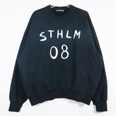 Acne Studios アクネストゥディオズ STHLM 08 パッチスウェット リラックスフィット FA-UX-SWEA000162 ブラック トップス トレーナー