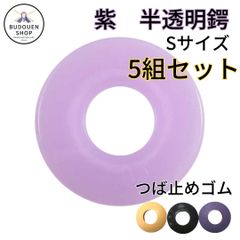 剣道 竹刀 鍔 半透明鍔 紫Sサイズ 5組セット(28~34用) 武道園
