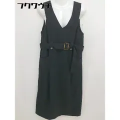 ◇ ◎ archives アルシーヴ ノースリーブ 膝丈 ワンピース サイズF ブラック レディース  【1109240001972】のサムネイル