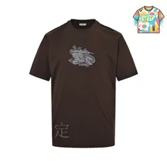 【今日WTO】Burberry 25ss ウォーホースフォームプリント ショートスリーブ（高グラム平織綿）-GX12