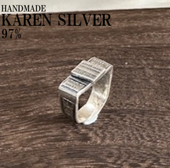 シルバーリング カレンシルバー カレン族 ハンドメイド エスニック #120