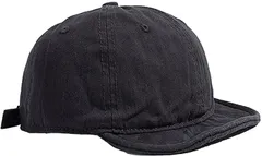 One Drop ワンドロップ ショートブリム 短ツバ BBキャップ アウトドア トレラン サイクル メンズ レディース 帽子 無地( ブラック,  Free Size)