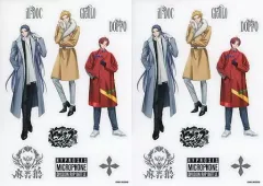 【中古】シール・ステッカー 麻天狼 クリアステッカーシート2枚セット(Extra Wardrobe 04) 「ヒプノシスマイク -Division Rap Battle-」