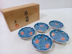 新品未使用☆其泉 染錦内外網魚文銘々皿揃 深皿中皿 箱保管 - メルカリ