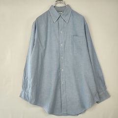 希少 70s ブルックスブラザーズ メイカーズ 6つボタン アメリカ製 オックスフォードシャツ ボタンダウン XL ブルー BROOKS BROTHERS MAKERS