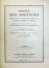 ダンハウザー ソルフェージュ (声楽ソロ)輸入楽譜 Danhauser Solfege des Solfeges アンリ・ルモアンヌ/Henry Lemoine 洋書
