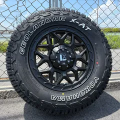 【新品4本セット】車検対応 デリカD5 X-TRAIL 16インチ レクセルホイール インフェルノ ヨコハマ ジオランダー X-AT G016 235/70R16 225/70R16