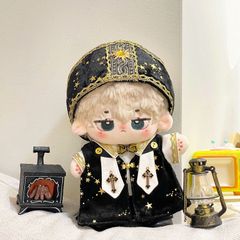 20cm 綿花の人形 ヨーロピアン 着せ替えぬいぐるみ服 着せ替え人形 ぬいぐるみ ぬい服 7点 かわいい ふわふわ  ミニ洋服 ぬいぐるみ用服 日常服人形 ファッション アイドル衣装 着せ替え  萌え ぬい活 推しぬい 棉花娃娃