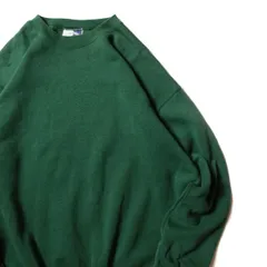90's USA製 リー ソリッドカラー クルーネック スウェット シャツ (XL) 緑 無地 90年代 アメリカ製 旧タグ オールド スエット Lee アメリカ古着 USED ビンテージ ヴィンテージ