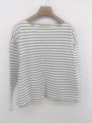 ◇ URBAN RESEARCH アーバンリサーチ ボーダー 長袖 Tシャツ カットソー サイズF ホワイト ブラック レディース P  【1302020011486】