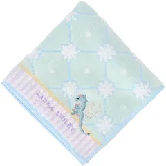 [ローラ アシュレイ] レディース タオルハンカチ 05706029 ハンカチ 女性 花柄 辰年 ドラゴン 干支 05706029B ライトグリーン 約横25cm×縦25cm 1