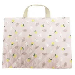 キャラクター キルトチャームバッグ | ミッフィー：125190632 miffy うさぎ オランダ ベル トートバッグ レッスンバッグ 習い事 キルト加工 手提げ 手さげ キッズ ジュニア 子供 保育園 幼稚園 小学生 小学校 入園 入学 グッズ