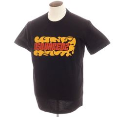 【新品】ディースクエアード DSQUARED2 コットン クルーネック 半袖Ｔシャツ ブラック【サイズXL】【メンズ】
