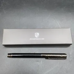 T213 ポルシェ PORSCHE ボールペン ヘアライン 未使用保管品 箱付き ブラック系 筆記未確認 筆記用具ステーショナリー文具文房具