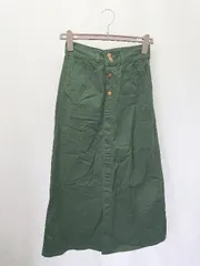 ◇ ⊂ coen コーエン SMITH'S別注 ロング丈 チノ スカート サイズSMALL グリーン レディース E  【1409250035883】のサムネイル