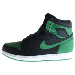 NIKE (ナイキ) AIR JORDAN 1 RETRO HIGH OG PINE GREEN エアジョーダン1 レトロ パイングリーン ハイカットスニーカー ブラック/グリーン US10/28.0cm 555088-030