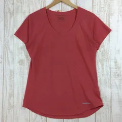 【Women's M レッド系】 Patagonia ( パタゴニア ) ショートスリーブ ナイン トレイルズ シャツ S/S Nine Trails Shirt 23477 International Women's MRC 化繊 ショートス
